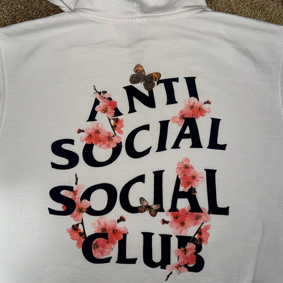 Authentic Anti Social Club Kkoch Hoodie (White) - Picture 2 of 5